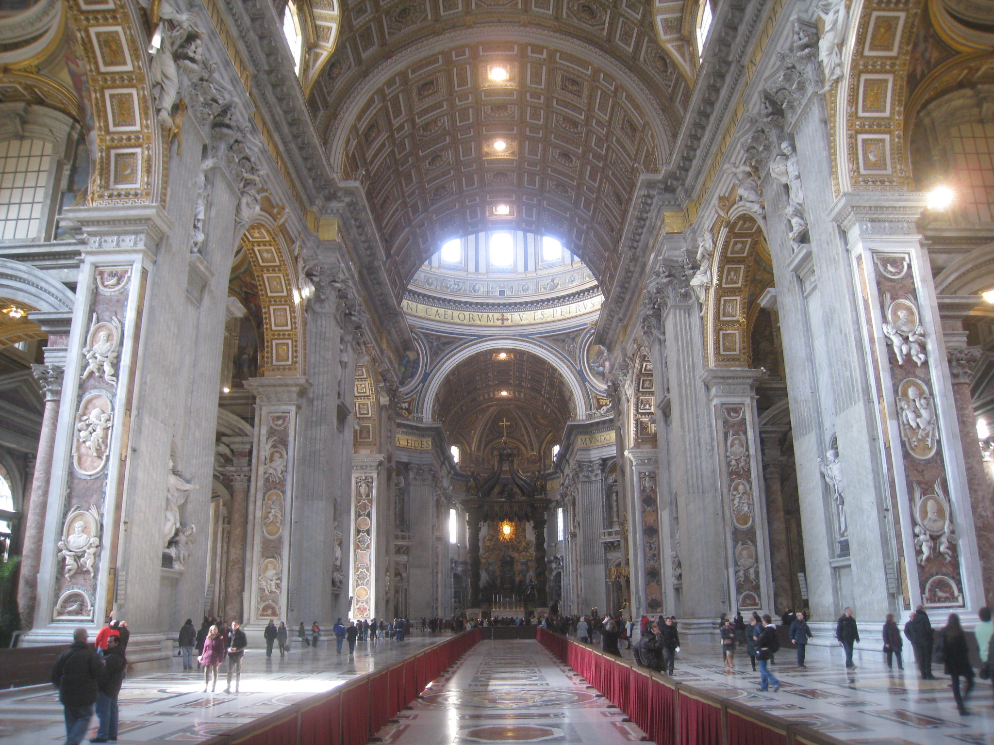 Inside Saint Peter Basilica